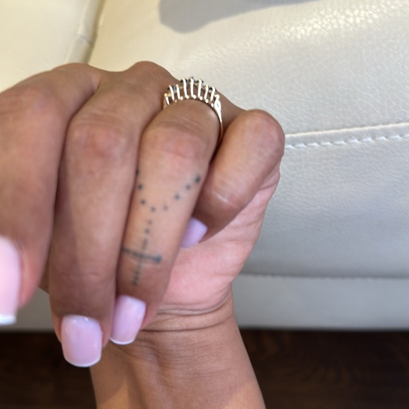 Gold sapphire and diamond ring - Picture 4 of 4